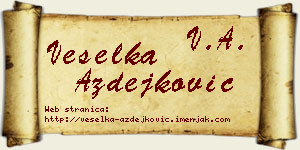 Veselka Azdejković vizit kartica
